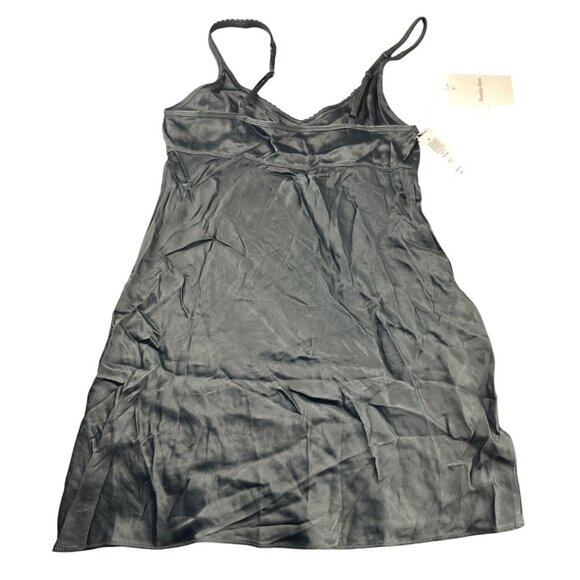 Sunday Best Black Noir‎ "Throne" Slip Dress 2XS Satin Spaghetti Straps NWT - Picture 10 of 10